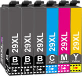 29xL Cartouches d'encre Remplacement pour Epson 29xL 29 Multipack pour Epson Expression Home xP-245 xP-255 xP-235 xP-247 xP-345 xP-332 xP-335 xP-342 xP-432 xP-435 xP-257(6-Pack)