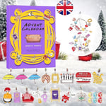 Advent Calendar 2024-24 Days of FRIENDS Charm Bracelet Kit - TV Show Christmas G