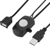 Détecteur de Mouvement à LED, Mini-détecteur de Mouvement Infrarouge PIR, 4A DC 5-24V, alimenté par USB, pour éclairage à Bande de lumière activée par Le Mouvement(Noir)