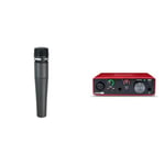 Shure SM57 Cardioid Dynamic Instrument Microphone with Pneumatic Shock Mount, A25D Mic Clip & Focusrite Scarlett Solo 3rd Gen USB Audio Interface, The Guitarist, Vocalist, Podcaster Or Producer