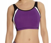 Freya Active Swim Gym UK 34D 3992 Underwired Moulded Cropped Sports Top Swimwear