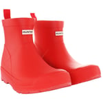 Hunter Childrens Unisex Play Kids Red Rain Boots - Size UK 2