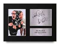 HWC Trading Bottom Rik Mayall and Ade Edmondson Signed A4 Printed Autograph Eddie Richard Print Photo Picture Display