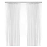 Quality White Net Curtains 1 Pair 280x250cm Clear Polyester, Sheer Fabric NEW