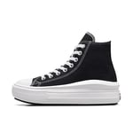 Converse All Star Move Platform Trainers Black Natural Ivory White - 5.5 UK