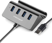 EE6125BLKSTKEU7 Hub USB 4 Ports et Support tél., Connexion Plusieurs appareils à la Fois, Adaptateur USB Portable Compatible avec la Plupart des Ordinateurs, connecteur Type C.[S881]