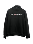 The North Face Childrens Unisex Kids Graphic Print Hoodie Black Cotton - Size Small