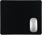 Tapis de souris de jeu avec base en caoutchouc antidérapant, imperméable Ultraglatt Tapis de souris lavable pour souris sans fil PC portable bureau maison travail jeux (22x18CM) (Noir)