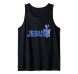 Jesus is my King - Bible True Story - Jesus Happy Tank Top