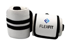 FlexFit Wrist Wraps Elite (Black/White)