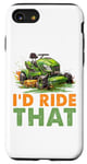 Coque pour iPhone SE (2020) / 7 / 8 Tondeuse à gazon I'd Ride That Racing Gardener