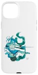 Coque pour iPhone 15 Plus TMNT x Lily Stock Collection Leonardo Watercolor Art