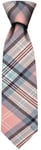 Clan Tie Diana Princess Rose Pink Tartan Pure Wool Scottish Handmade Necktie