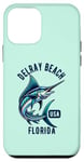 Coque pour iPhone 12 mini Delray Beach Floride USA Fishing Design