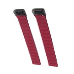 Watch Band Quick Release Watch Strap Fit For Charge 5 Black Burgundy