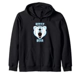 Rizzly Bear Cool Bear Zip Hoodie