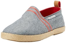 Tommy Hilfiger Espadrilles Homme Basic Tommy Flat Chaussures en Toile, Bleu (Desert Sky), 42