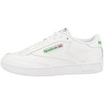 Reebok Men's Club C 85 Sneaker, Int White Green, 8 UK