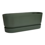 ELHO Vase Greenville Trough Long 50CM Leaf Vert