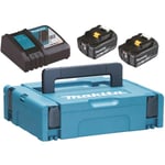 Makita Powerpack 198116-4 Laddpaket 2 st 6,0 Ah batterier, laddare och väska