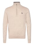 Fred Perry Classic Half Zip Jumper Kräm