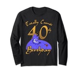 Disney Aladdin Genie Cosmic 40th Birthday Long Sleeve T-Shirt