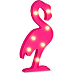 Flamingo LED-lampa Flamingos Rosa Nattlampa Romantisk Batteri