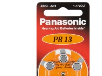 Panasonic V13 6-BL (PR48/PR13H), Engångsbatteri, Zink-luft, 1,4 V, 6 styck, 310 mAh, Silver