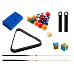 Lot d'Accessoires Billard "6 Feet" 66cm Multicolore