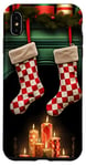 iPhone XS Max Christmas Stockings Hung by the Fireplace Case