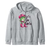 Let's Go Girls Western Cowgirl Tees, Cool Bachelorette Party Zip Hoodie