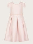 Monsoon Girls Pearl Belt Henrietta Dress - Pink, Pink, Size 3 Years