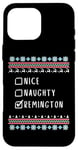 Coque pour iPhone 16 Pro Max Gentil Coquin Noël Remington Pull Moche