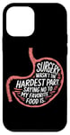 Coque pour iPhone 12 mini Manchon gastrique amusant pour chirurgie bariatrique