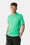 Nike Sportswear Club Mens T Shirt in Spring Green Jersey - Size Small