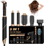 5 in 1 Hair Air Styler with Auto Curling Wands, Multi-use Ionic Hair Blow Dryer