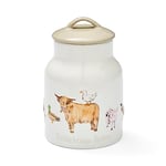 Cooksmart British Designed Biscuit Jar | Ceramic Biscuit Barrel for All Modern Kitchens | Large Biscuit Tin With Airtight Lid - Buttercup Farm