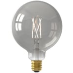 Ampoule led E27 Calex G125 smart globe - Filament droit - 7 w - 400 lm - 1800 k - Intensité variable - Smokey