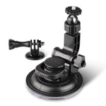 HSU Suction Cup Mount Compatible with GoPro Hero 9, Hero 8 7 6 5, DJI Osmo Action Cameras, Perfect for Car Windshield and Window