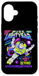 Coque pour iPhone 16 Disney Pixar Toy Story Buzz Lightyear Colorful Comic Logo