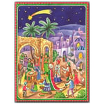 3 Kings Visits Jesus Richard Sellmer Advent Calendar  355 x 265 mm glitter