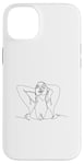 Coque pour iPhone 14 Plus sexy shirt sexy sweat à capuche lignes chaudes femme en eau dessin