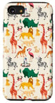 Coque pour iPhone SE (2020) / 7 / 8 Disney The Lion King Animals of the Pride Lands Pattern