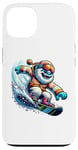 iPhone 13 Cooler Yeti Snowboard Fun In Winter Case