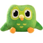 Grön Duolingo Uggla Plyschleksak Duo Plushie Av Duo Ugglan Cartoon Anime Uggla Docka