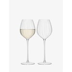 LSA International Aurelia White Wine Glass 430ml Clear Optic Set of Two