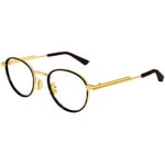 Lunettes de soleil Bottega Veneta  BV1337OJ Cadres Optiques, Or/Transparent, 48 mm