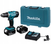 Skrutrekker/bor Makita DDF453RFE; 18 V; 2x3,0 Ah batt.