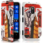 Coque Housse Etui À Rabat Latéral Et Porte-Carte Avec Motif Za03 Pour Nokia Lumia 620 + Film De Protection