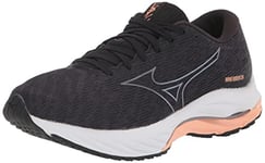 Mizuno Women's Wave Rider 26 Running Shoe, Odyssey Grey-Quicksilver, 6 US